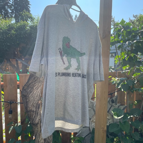 🥊🦖T-Rex Plumbing Heating & Gas Ltd. Boxing Trainher Gym US XL Short Sleeve🦖🥊 - Picture 4 of 16